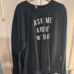 Black Graphic Men's Sweater
